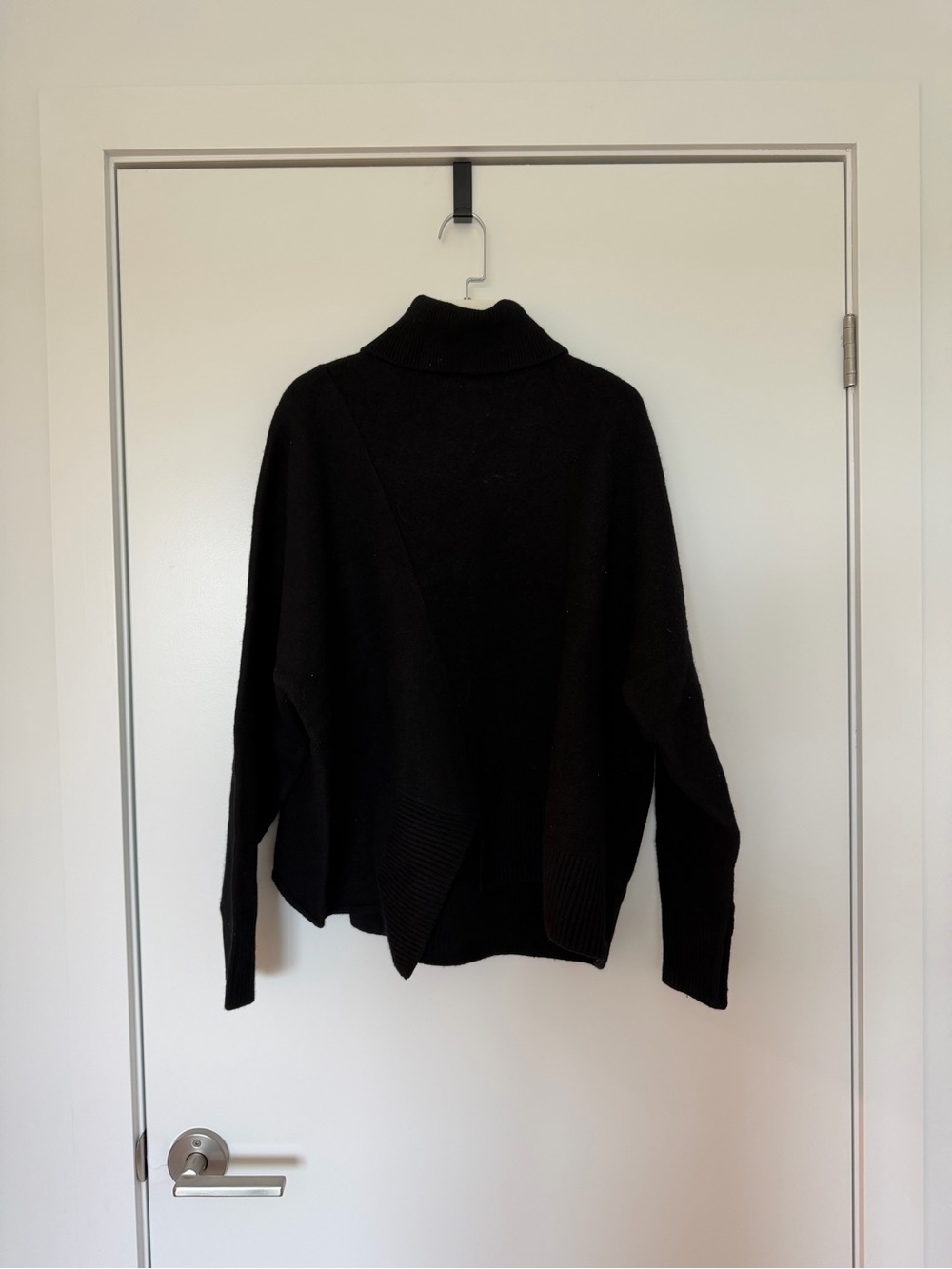 COS Black Cowl Neck Knit Sweater